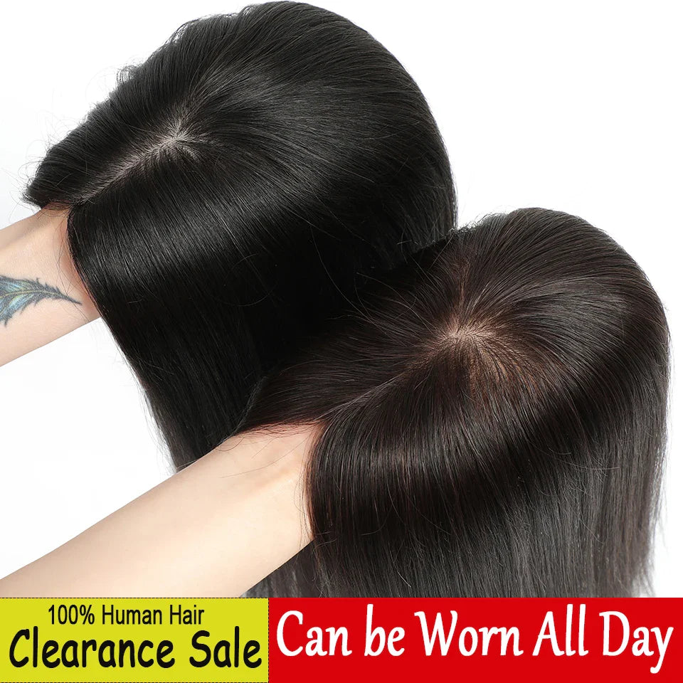 Dazzeal 100% Real Human Hair Toppers for Women