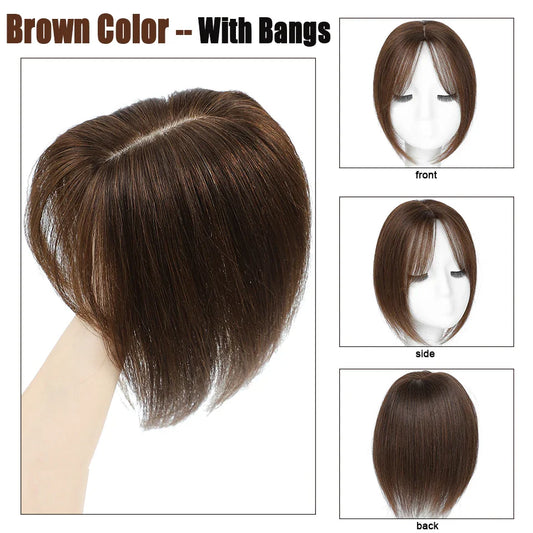 Dazzeal 100% Real Human Hair Toppers for Women