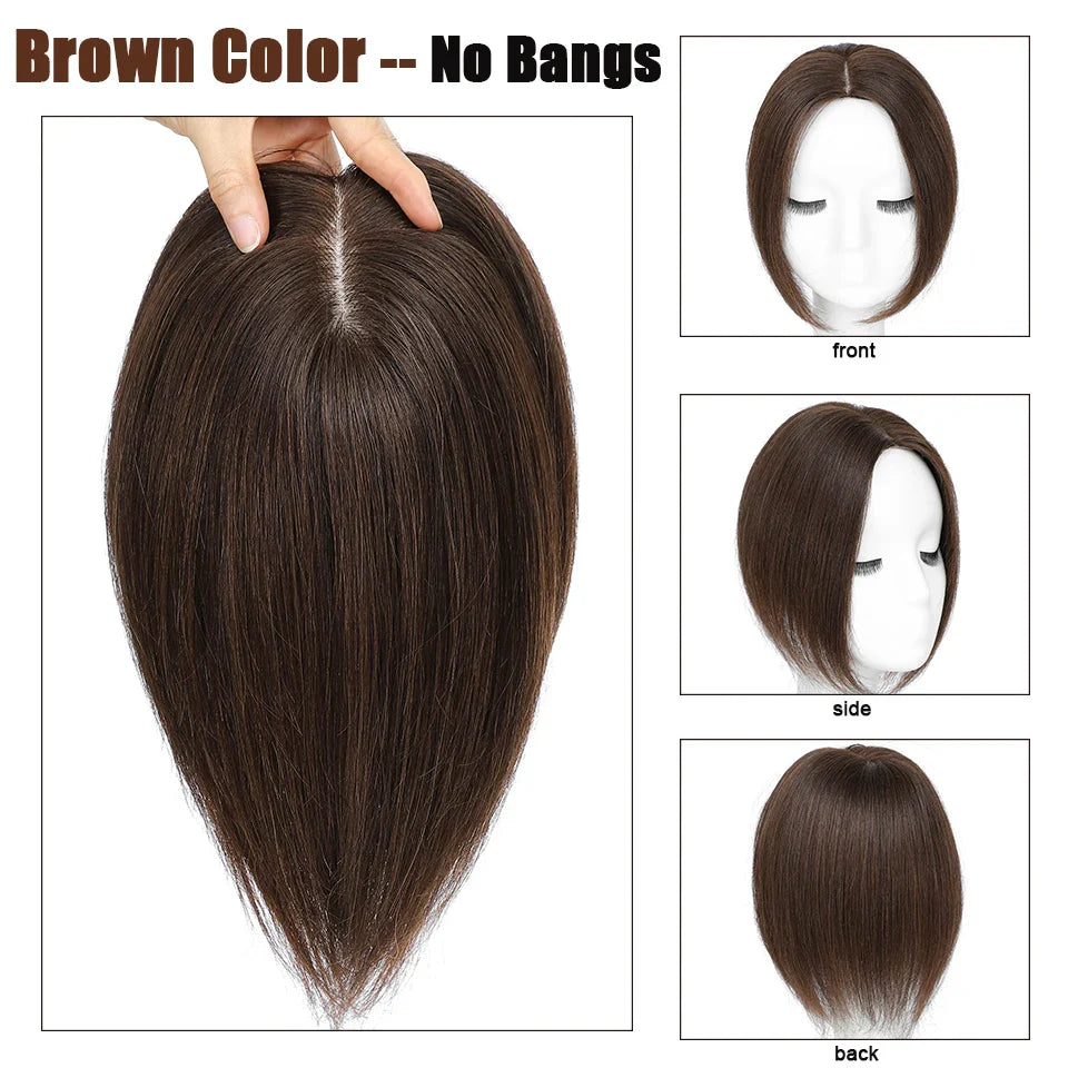 Dazzeal 100% Real Human Hair Toppers for Women