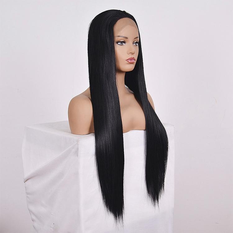 NNEIDS 14 Straight Lace Front Human Hair Wig - Style 2 No Code