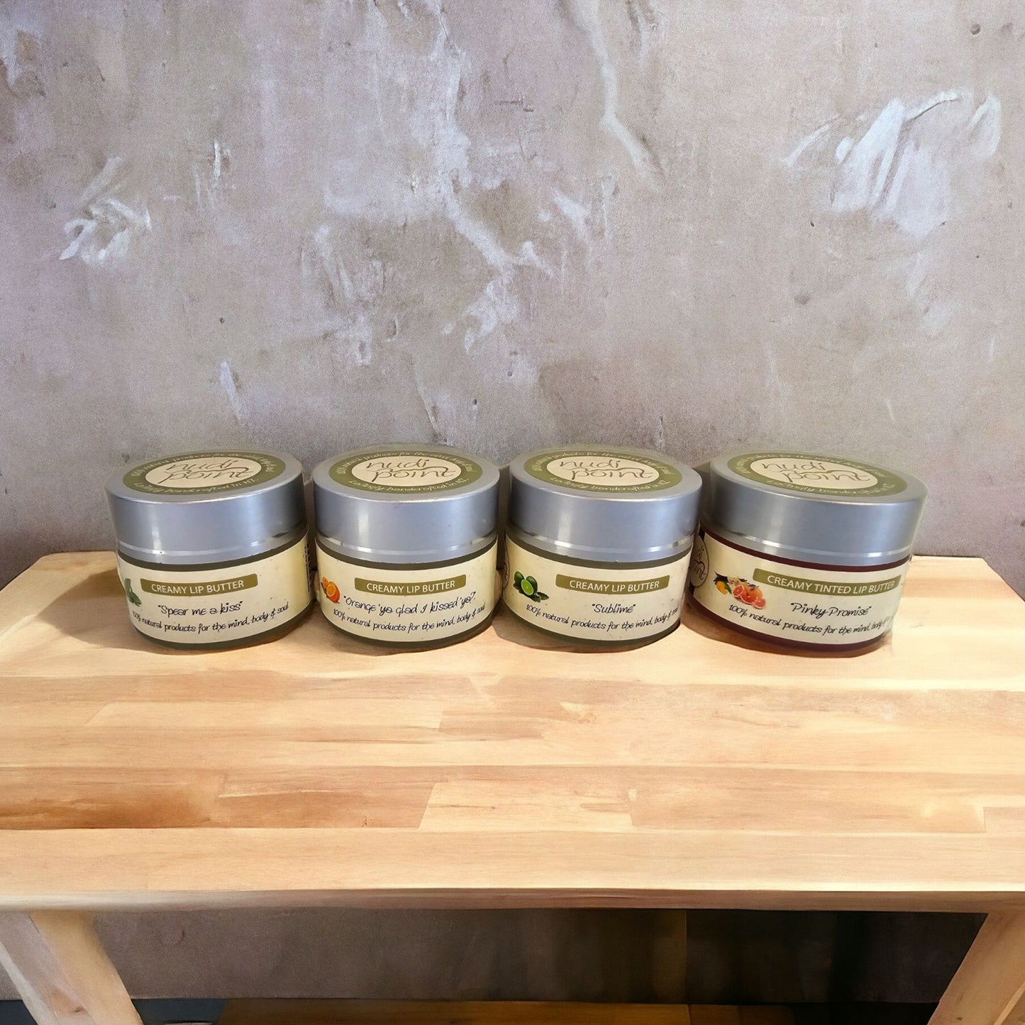 All 4 Creamy Lip Butters (pots) BUNDLE